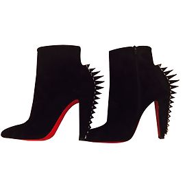 Christian Louboutin Bottines Low boots Daim noir Noir