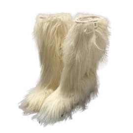 Chanel Botas Beige