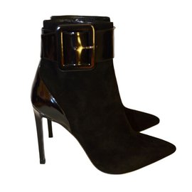 Saint Laurent-Ankle boots saint laurent 39,5  black new-Black