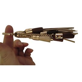 Lancel Key rings Cream