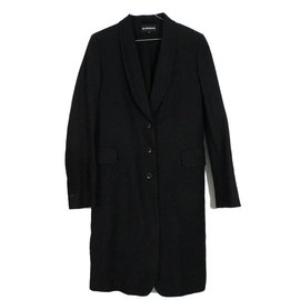 Ann Demeulemeester Black Lightweight Coat Black