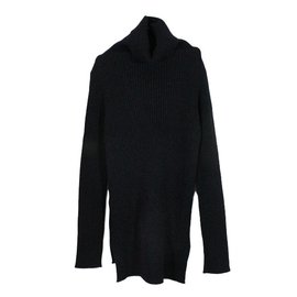 Ann Demeulemeester-Vestido de suéter-Negro