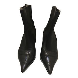 Autre Marque KELIAN Ankle Boots Lambskin Brown Black Brown Black