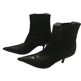 Autre Marque-KELIAN Ankle Boots-Brown,Black
