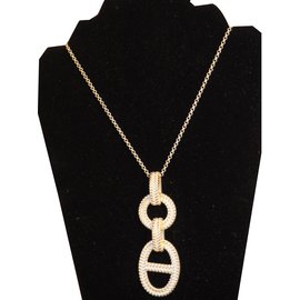 Hermès Collar largo Plata