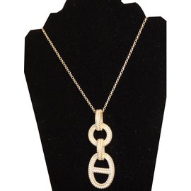 Hermès-Long necklace-Silvery