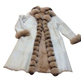 Yves Salomon-Coat-Beige