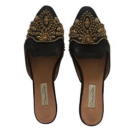 Oscar de la Renta Classic slipper Black