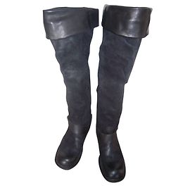 Autre Marque Bottes de cavalière AS98 en cuir noir Noir