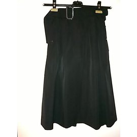 Autre Marque-Theloom Skirt retro a lijn-Negro