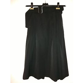 Autre Marque-Theloom Skirt retro a lijn-Negro