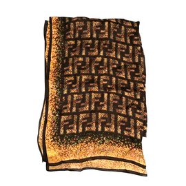 Fendi-Scarf-Black