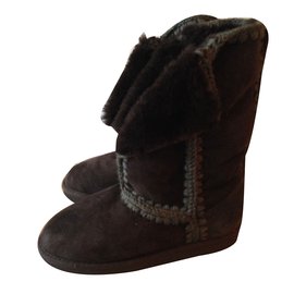 Autre Marque-MOU BOOTS MONTANA-Brown