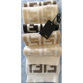 Fendi-Scarf-Beige