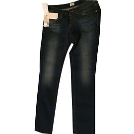 Vaqueros Armani Jeans Azules de Denim con Logo de Strass Azul