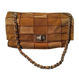 Chanel patchwork Beige Cognac Caramel