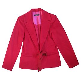 Autre Marque Florence Korn Red Wool and Cashmere Jacket Red