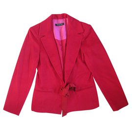 Autre Marque-chaqueta florida-Roja