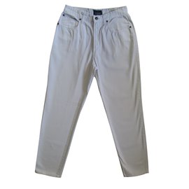 Trussardi Jeans-Pantaloni-Bianco
