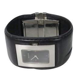 Gucci-Watch black cuff-Black