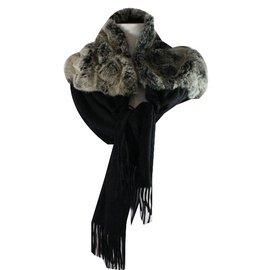 N. Peal-Fur cashmere stole-Other