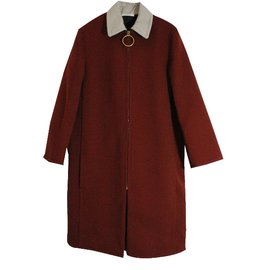 Céline Coat Dark red