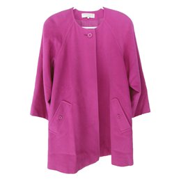 Nina Ricci-Pink Wool Coat-Pink