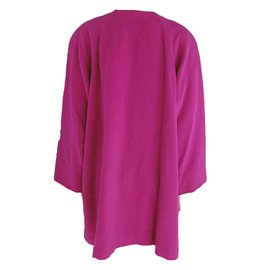 Nina Ricci-Pink Wool Coat-Pink
