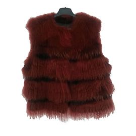 Yves Salomon Gilet Cognac
