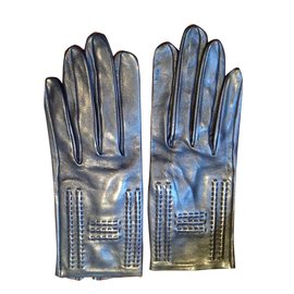 Hermès-Gloves-Blue