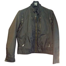 Hugo Boss Biker-Jacke Schwarz