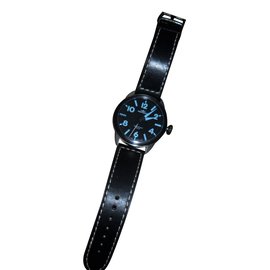Autre Marque-'Mondia' monoelica pilot swiss made luxury men's watch new black / light blue dial-Multiple colors
