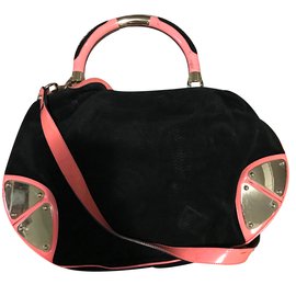 Gucci-Handbag-Black,Pink