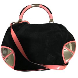 Gucci-Handtasche-Schwarz,Pink