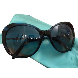 Tiffany & Co-Sunglasses-Black,Metallic