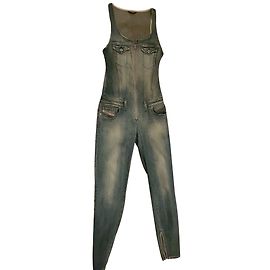 Diesel Denim Overall Blau Blau