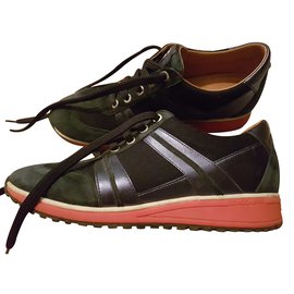 Longchamp-scarpe da ginnastica-Rosso,Blu