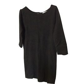 Eleven Paris Kleid schwarz aus Kaschmir Größe 36 Schwarz
