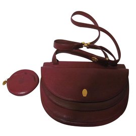 Cartier-Handbag-Dark red
