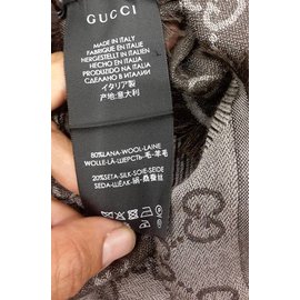Gucci-weicher schal gucci monogramm gg braun neu nie benutzt-Braun