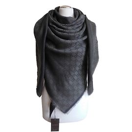 sciarpa stola nuova gucci grigio scuro Grigio antracite