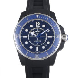 Chanel-CHANEL J12 MARINE MEN'S 42mm WRISTWATCH GREAT CONDITIONS-Black