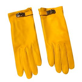 Hermès Guantes Amarillo