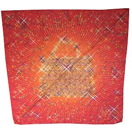 Hermès Carré soie "Magic Kelly" Rouge