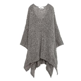 Zara Poncho Grau