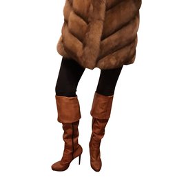 Autre Marque-VIA MAESTRA boots-Caramel