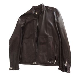 Alfred Dunhill Lammlederjacke Braun Braun