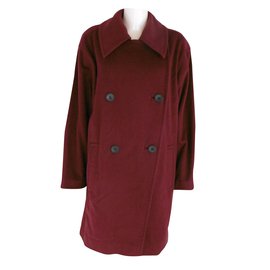 Pierre Balmain-Double Breasted Long Wool Coat-Other