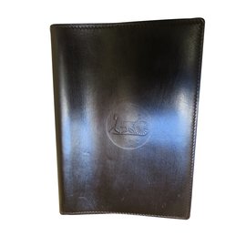 Céline Brown Leather Notepad Holder Brown