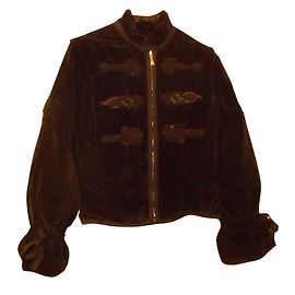 Giacca Louis Vuitton in Velluto di Cotone Nero Nero